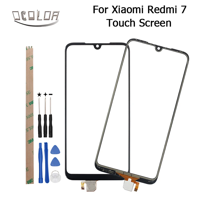 ocolor For Xiaomi Redmi 7 Touch Screen Sensor Replacement 6.26'' For Xiaomi Redmi 7 Touch Panel With Tools And Adhesive