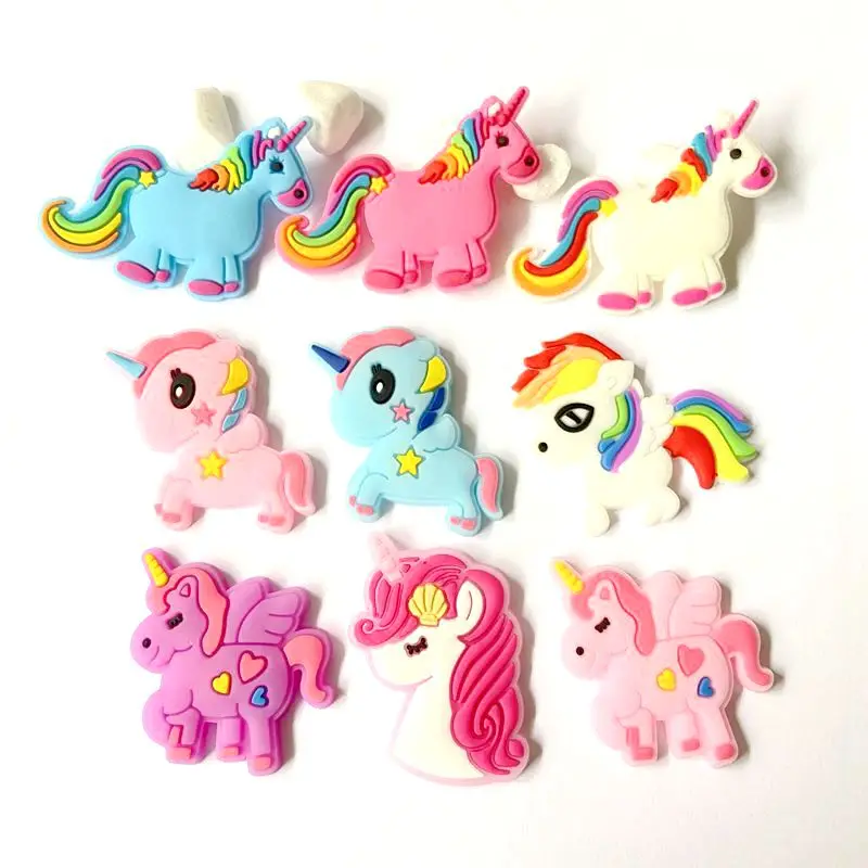 

30Pcs/lots Mixed Rainbow Unicorn Gather Ornament Hairclip Headband BB Clips Hair Band DIY Supplies Jewelry Making Accessories