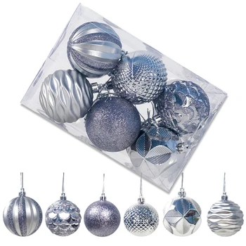 

Xmas Balls Hanging Decoration Christmas Party Hanging PVC Ornament Round Display