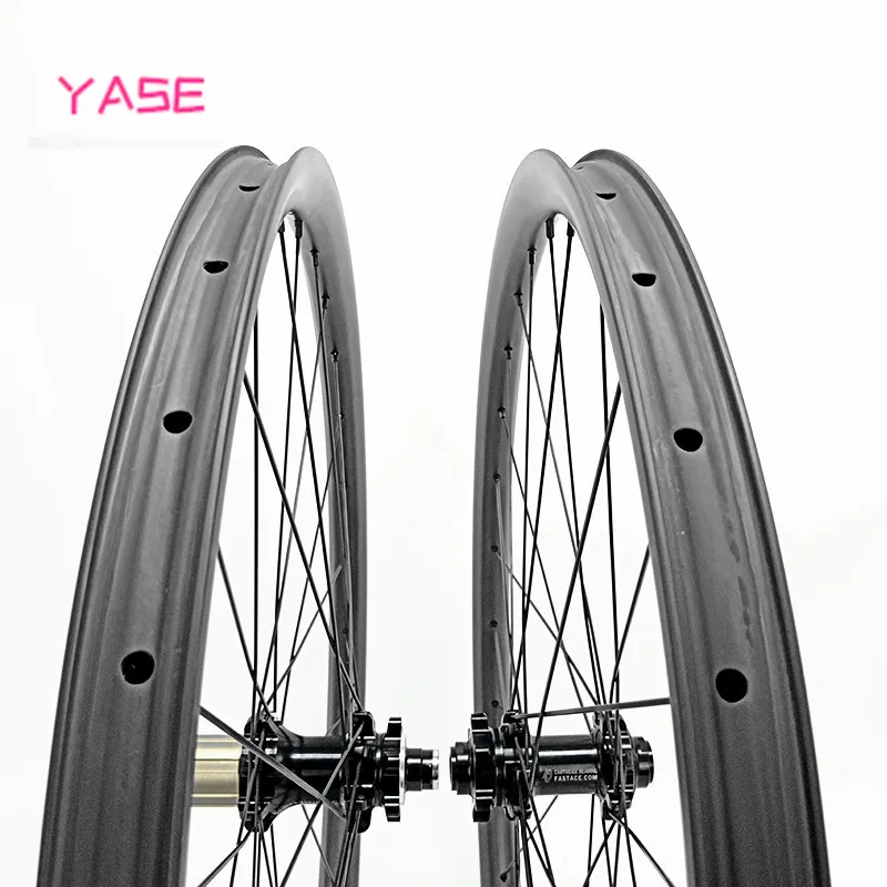29er mtb дисковые карбоновые колеса 40x25 мм ассиметричные бескамерные велосипедные mtb колеса FASTace DA206 100x15 142x12 Углеродные колеса laufradsatz