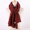 Style Linen Cotton Tassel Scarf Men Scarf For Bufandas Solider Color Spring Autumn Warm Soft Kroean Style Scarves 3