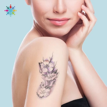 

1 Sheet Plum Blossom DIY Decals Tattoo Sticker Women Waterproof Temporary Fake Tattoo Sticker
