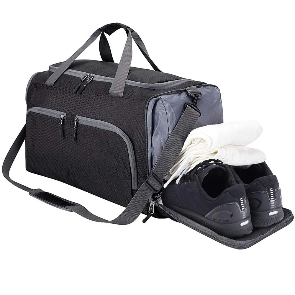 

Outdoor Sport Gym Backpack 45L Waterproof Yoga Bag with Wet Compartment Portable Traveling Camping Bag Large Backpack for Hiking