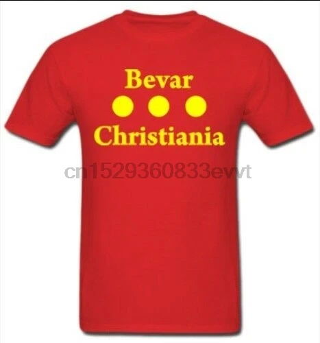 Bevar Christiania Logo Copenhagen Freetown Vintage Shirt T- shirts -