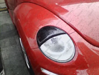

Unpainted Fiberglass Headlight Covers Eyebrows Eyelids for 1998-2005 Volkswagen Beetle