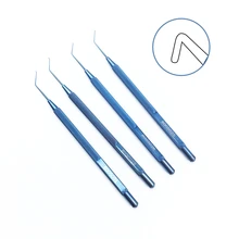 Офтальмологические титановые инструменты Phaco Chopper 4 типа коготь/1,25 мм/1,5 мм/1,95 мм кончик глаз хирургические инструменты