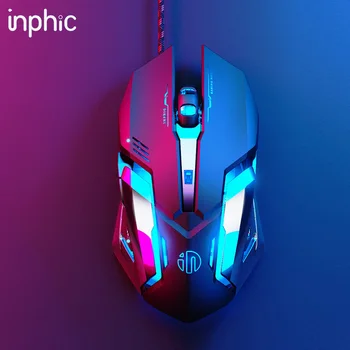 

Gaming Mouse USB Wired Gaming Mouse Glowing Professional Mouse Gamer 4000DPI Optical Game Mice 6 Button Mause for PC Computer