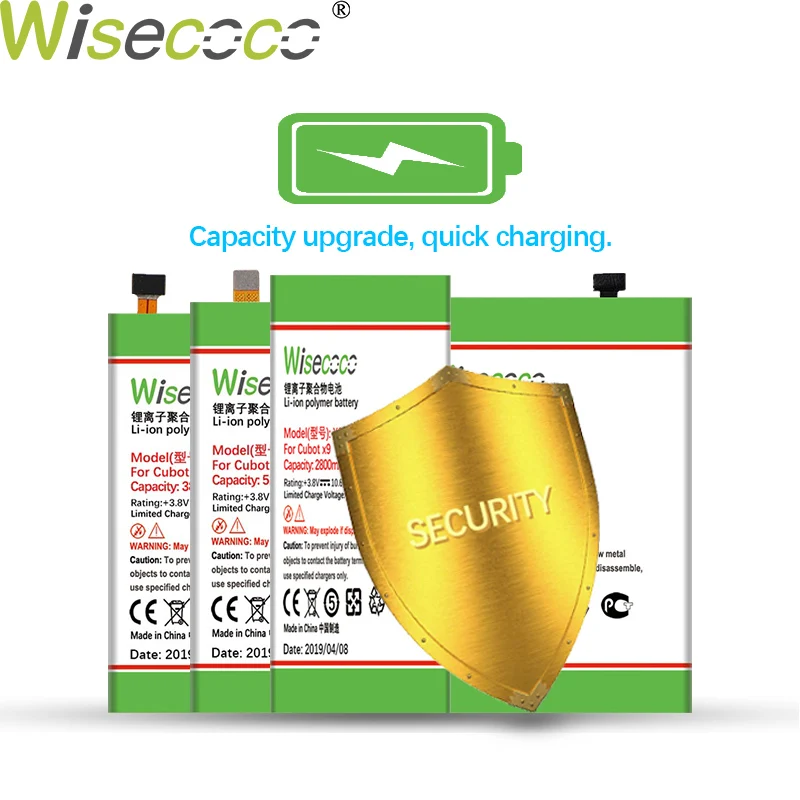 WISECOCO 5900 мАч батарея для Cubot X18 Plus мобильный телефон новейшее производство высокое качество батарея+ номер отслеживания