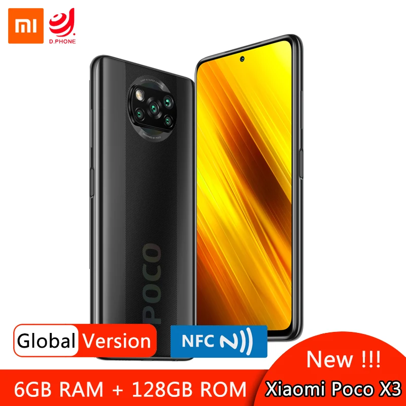 Global Versie Xiaomi Poco X3 Nfc 128Gb Smartphone Snapdragon 732G 6.67 ''Dotdisplay 64MP Quad Camera 5160Mah 33W Snelle Lading Global Versie Xiaomi Poco X3 Nfc 128Gb Smartphone Snapdragon 732G 6.67 ''Dotdisplay 64MP Quad Camera 5160Mah 33W Snelle Lading