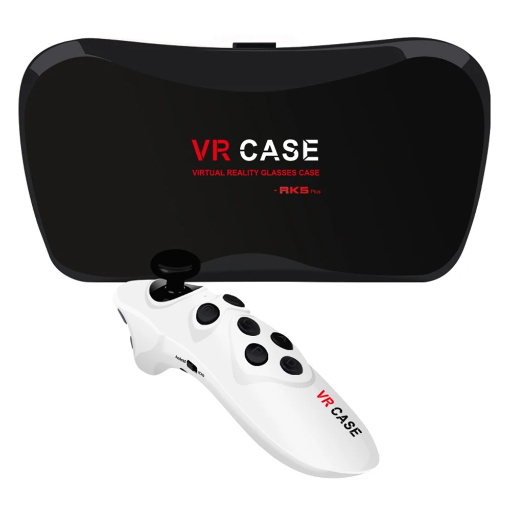

VR Virtual Reality 3D Glasses Google Cardboard VR CASE 5 Plus Pro Smart Wireless Bluetooth Mouse/Remote Control Gamepad 2