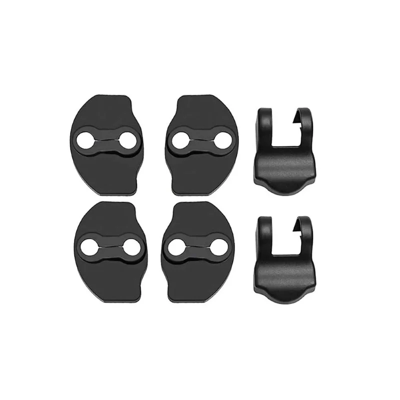 새로운 도착 ABS 자동차 도어 잠금 커버 보호대, 블랙 테슬라 모델 3 모델 Y 래치 도어 스토퍼 커버, 6 개