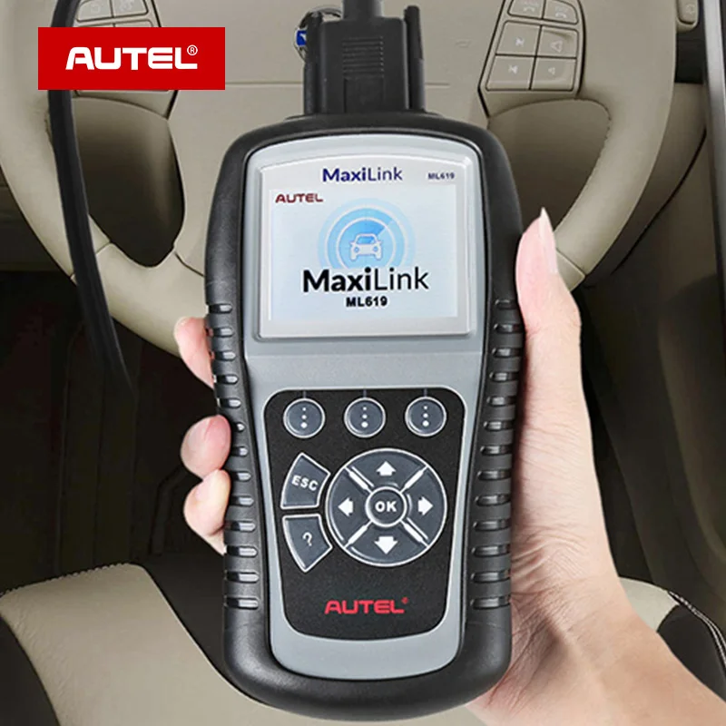 Autel MaxiLink ML619 ABS/SRS + CAN OBDII диагностический инструмент очищает коды и сброс
