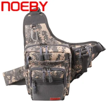 

NOEBY 23*18*8cm Multifunction 420D PVC Waterproof Shoulder Fishing Bag Bolsa De Pesca Canvas Carp Fishing Accessories Tackle Bag