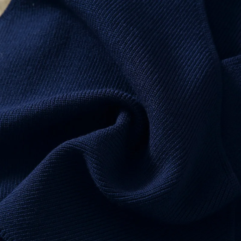 Autumn Winter Dress Suit Women Elegant Long Sleeve Knit Bodycon Mid-Calf Long Sweater Pleated Dress Set Casual Spring