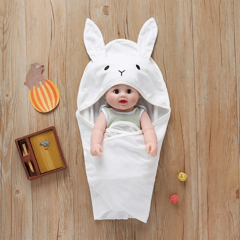 CALOFE/Детские спальные мешки; Зимние теплые детские коляски; Infantil; пеленка для пеленания; осенние вязаные конверты с кроликом для новорожденных 0-6 месяцев