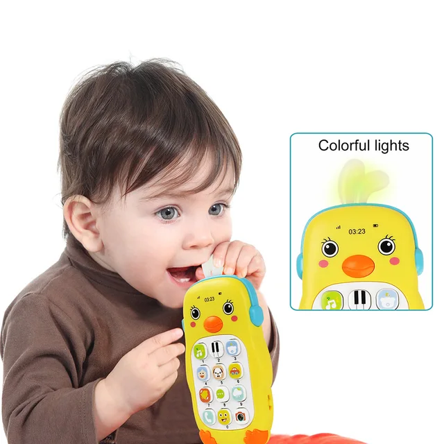 5 Styles Electronic Toy Kids Musical Mobile Phone Sound Lighting Teether Telephone Educational Learning Toys Baby Infant Gift 6