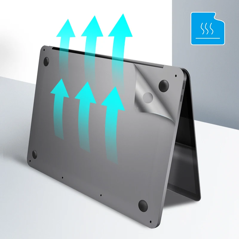 Lention Full Body Sticker for 16-inch MacBook Pro A2141, Include Top + Bottom + Touchpad Palm Rest Skin Full-Cover Protective