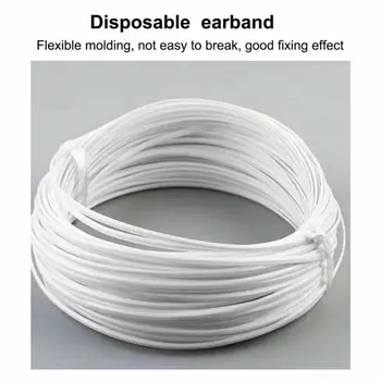 

10/20/30/50/100M 3mm Round Elastic Thin Band Cord Craft Thread Stretch String Masks Rope
