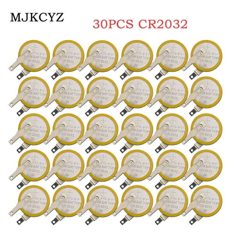 30 шт. 210 мАч 3 в CR2032 кнопочный аккумулятор этикетка сварочная булавка батарея