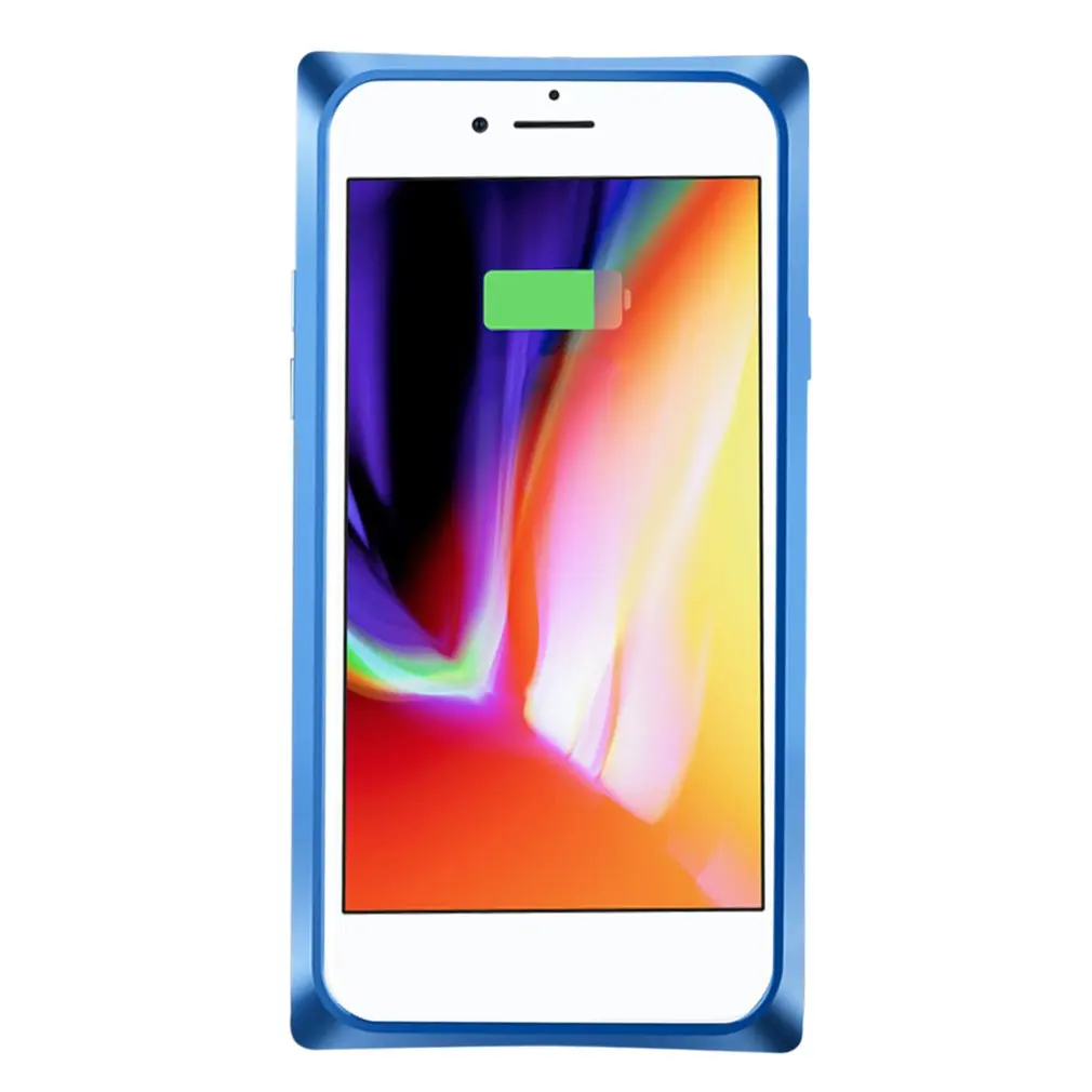 ip7 plus 8plus Чехол для телефона с квадратным антипадающим стеклом, магнитный металлический чехол для мобильного телефона - Цвет: ip7 plus 8plus