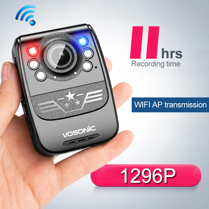 

1296P WIFI Police Camera With Clip Belt FHD 1080P Video Voice Recorder Wearable Pocket Body Camera Mini dv dvr Car CAmcorders