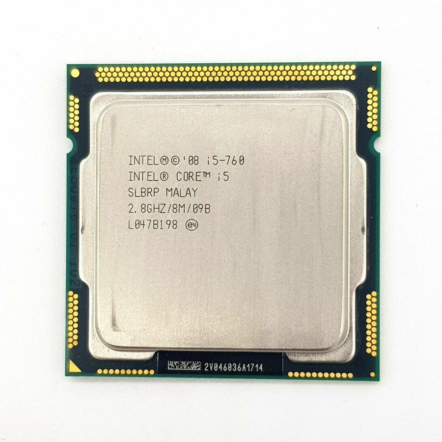 Процессор Intel Core i5-760 i5 760 2 8 ГГц четырехъядерный четырехпоточный процессор Мб 95 Вт