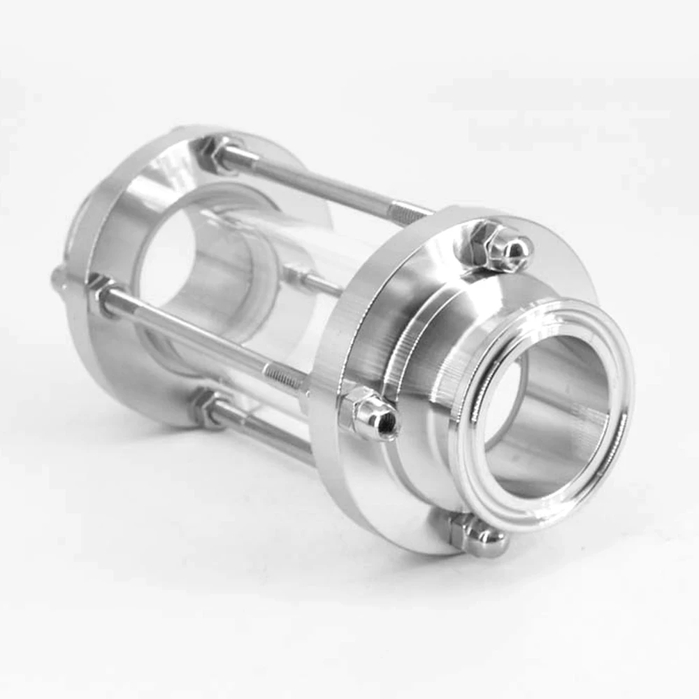 Tri Clamp тип потока прицел стекло диоптрий круглый наконечник санитарно пищевой трубы потока прицел стекло диоптрий для домашнего пивоварения