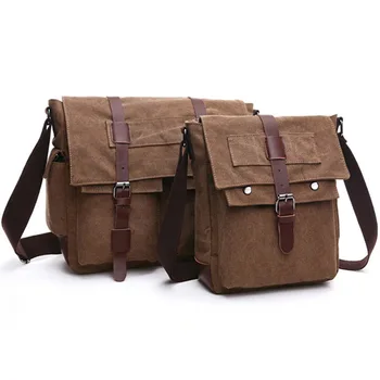 

Leisure Canvas Male Bag Practical Business Single Shoulder Oblique Satchel Men Student Schoolbag