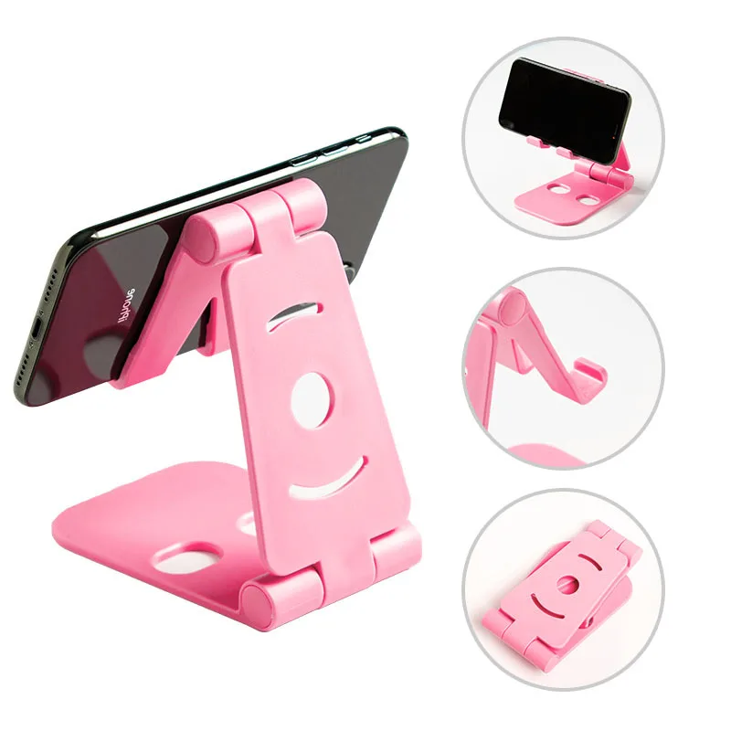 

Universal Adjustable Mobile Phone Holder For iPhone Huawei Xiaomi Samsung Plastic Phone Stand Desk Tablet Folding Stand Desktop