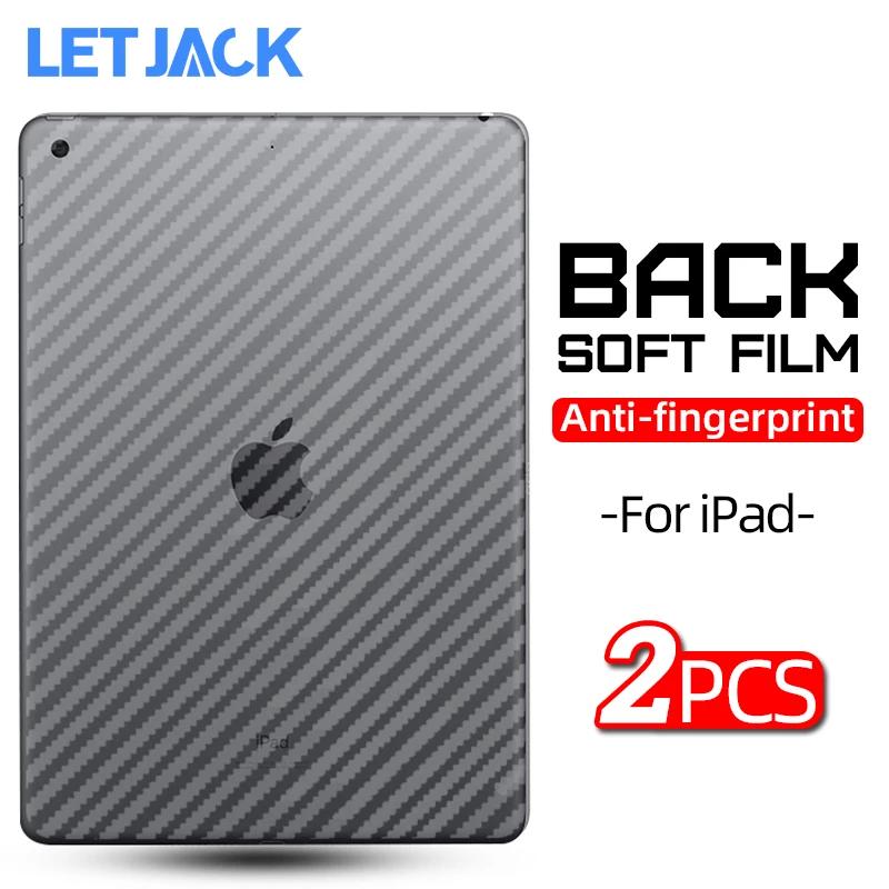 Filme Protetor Traseiro Matte para o Ipad da Maçã Película Macia da Fibra do Carbono Ipad ar 3d Pro 11 10.5 Mini Peças