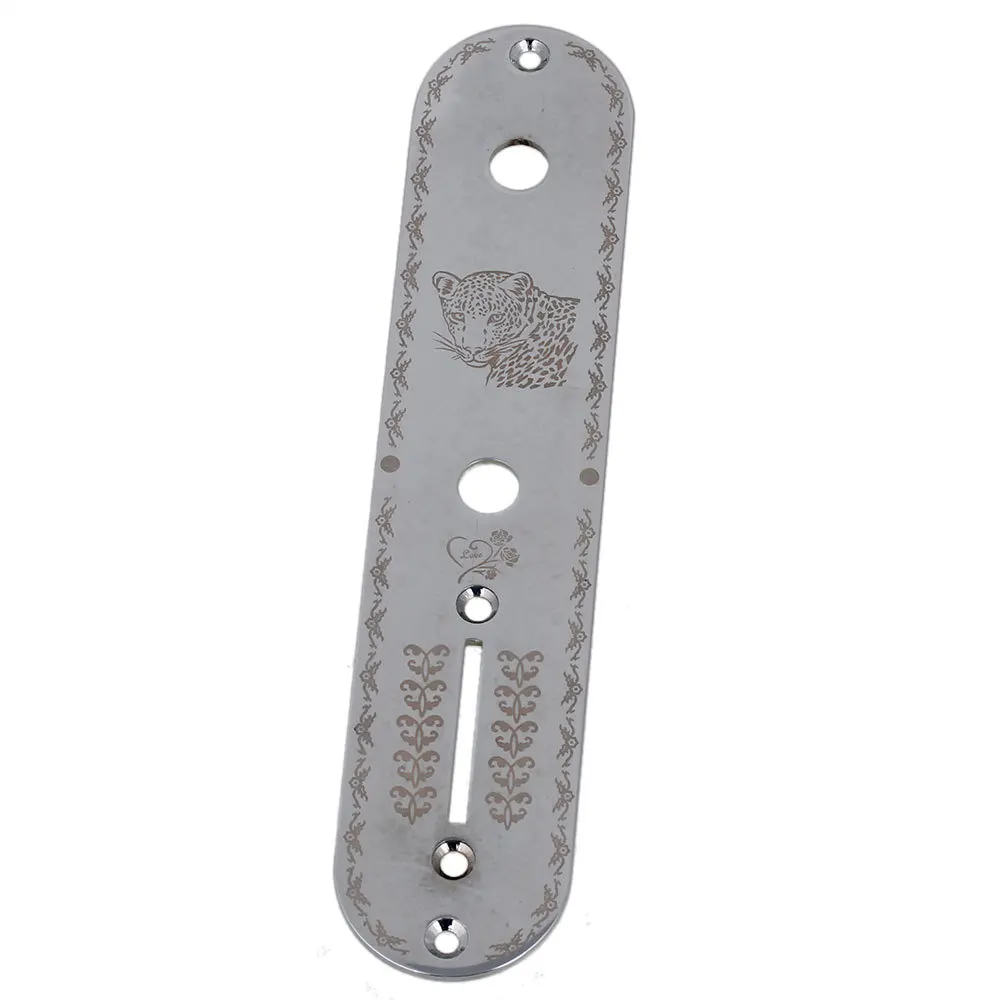 Chrome Zinc Alloy Durable Control Plate for Electric Guitar with 7 Holes | Спорт и развлечения