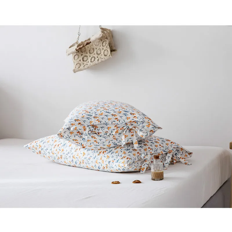 DUNXDECO, постельные принадлежности, декоративная наволочка, чехол в скандинавском стиле, простой стиль, рисунок свежих растений, хлопковая наволочка для подушки, украшение постельного белья