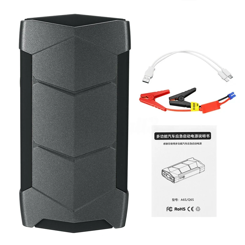

99900MAh 2 USB 12V Car Jump Starter Pack Booster LED Charger Battery Power Bank