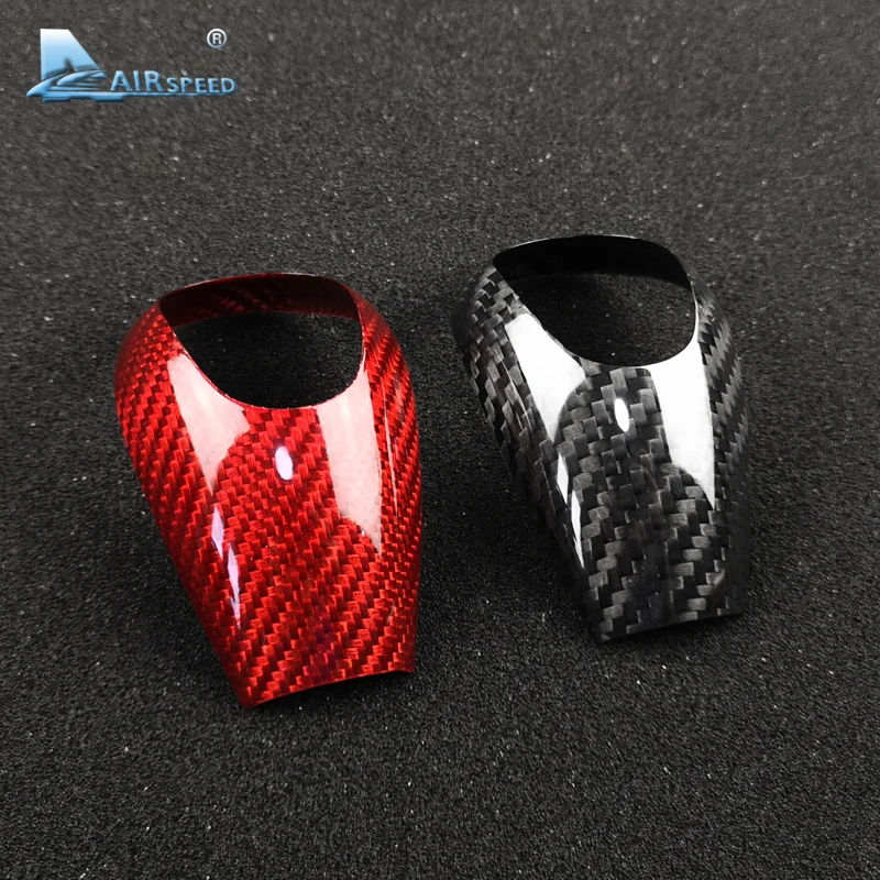AIRSPEED for BMW M3 M5 M6 Carbon Fiber for BMW M3 M5 M6 Stickers Car Gear Shift Knob Cover Sticker Interior Trim Accessories