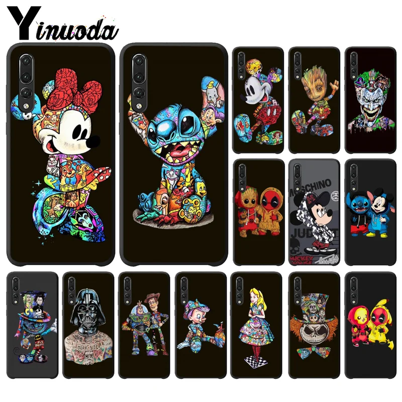 

Mickey Groot Stitch marvel For Huawei P8 P10 P20 P30 Mate 10 20 Honor 8 8X 8C 9 10 V20 Lite Plus Pro Case Cover Coque Etui Funda