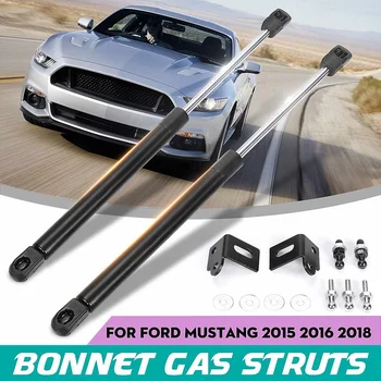 

2PCS Front Bonnet Hood Modify Gas Struts Lift Support Gas Shock Spring for Ford Mustang 2015 -2020