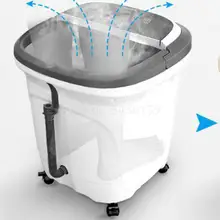 Автоматическая ванна для ног электрическая массажная нагревательная пена для ног домашняя постоянная температура глубокая бочка для ног BZ518A