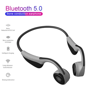 

MIJIYU V9 new bone conduction Bluetooth headset stereo smart touch wireless hanging ear sports Bluetooth headset 5.0
