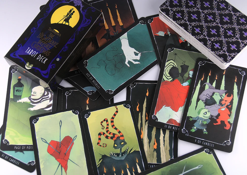 The Nightmare Before Christ mas Tarot Deck and Guidebook 78 Cards Deck and Card Game Board Game Divination Tell The Future Toy 4 The Nightmare Before Christ mas Tarot Deck and Guidebook 78 Cards Deck and Card Game Board Game Divination Tell The Future Toy 4