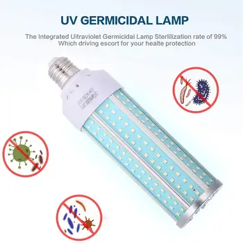

60W UV Germicidal Lamp Disinfection Sterilization Light Corn Bulb Home Travel Sterilizer Kill Dust Mite Eliminator Uv Lamp