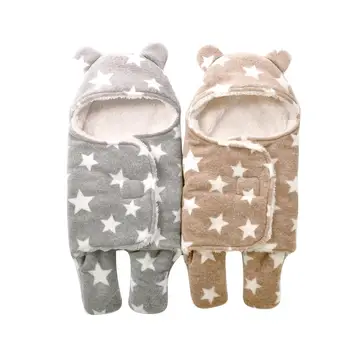 

0-6M Thicken Printed Newborn Sleeping Bag Baby Bedding Wrap Swaddle Envelopes Split Legs Activities More Comfortable
