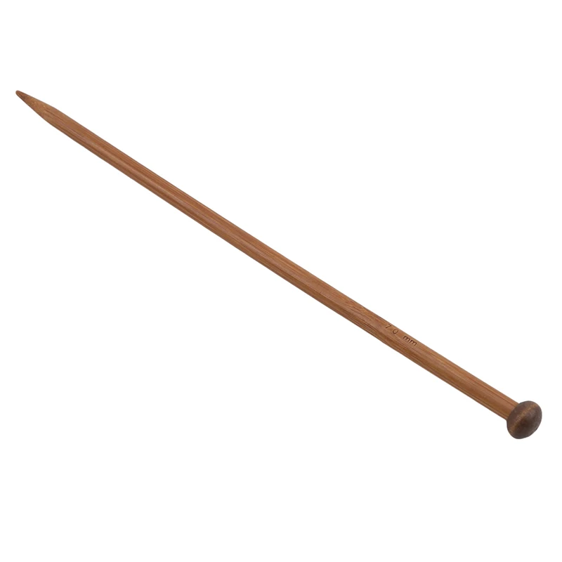 36PCS Wooden Circular Sweater Knitting Needle Single Needle Tip Point Wool Yarn Needle Set Bamboo Handle Smooth Craft Needle