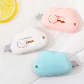 

Cute Cloud Color Mini Portable Utility Knife Paper Cutter Cutting Paper Razor Blade Office Art Cutter Stationery