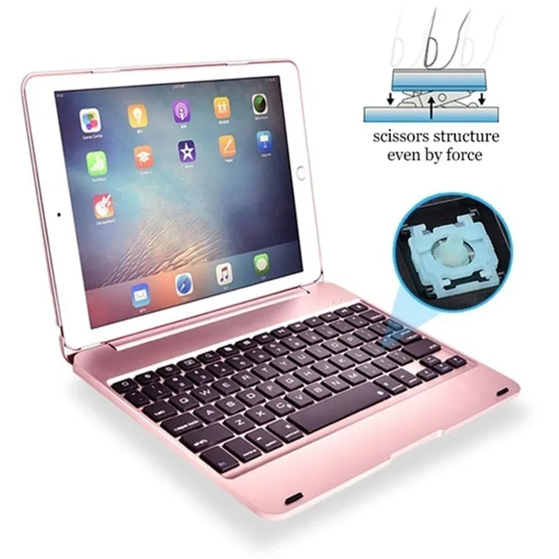 Для apple IPad Pro 9,7/iPad Air 1/2 Складная Беспроводная клавиатура Bluetooth 78 ключ защитная оболочка может длиться 60 часов