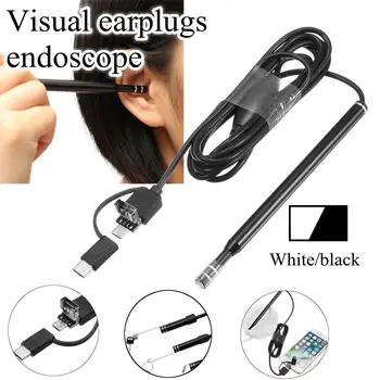 

5.5mm Wifi Medical USB HD Visual Ear Endoscope Otoscope Spoon Camera Borescope Android PC IOS Tablet Phones Ear Pick Otoscope