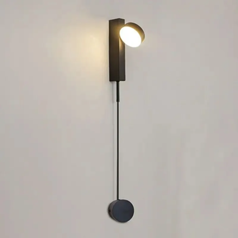 

Scandinavian Nordic Minimalist Bedside Wall Lamp Adjustable LED Bedroom Creative Lighting Fixture Cozy Wall Light