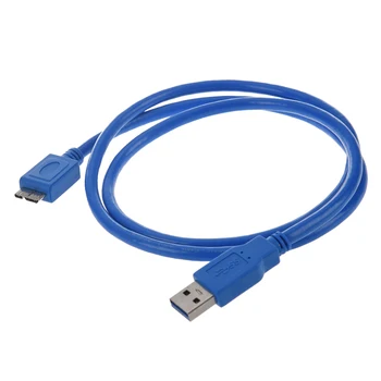

New SuperSpeed USB 3.0 Cable, Type A to Type B Micro, M / M, 3 FT, Blue