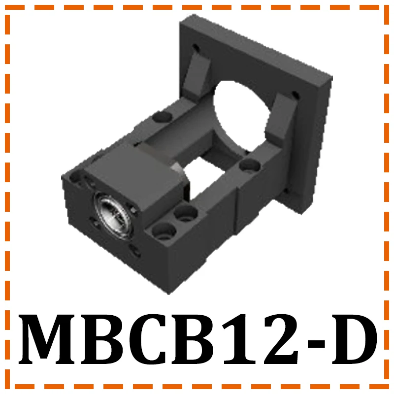 MBCB12-D MAXTENSO профессиональный двигатель кронштейн опорный блок для шарикового винта корпус MBCB12-D/DP шаговый двигатель с BF12 и муфта с ЧПУ - Цвет: MBCB12-D