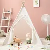 Kids Tent Teepee Tent For Children  Portable Tipi Infantil House For Girl Cabana Boy  Tents Decoration Carpet LED Lights 1