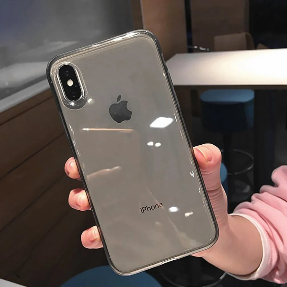 Прозрачный чехол для телефона iPhone 11 Pro XS Max XR X 8 7 6s 6 Plus 11Pro противоударный